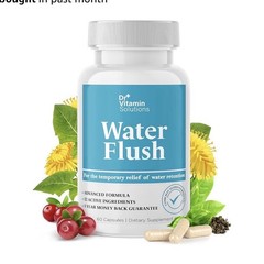 Dr. Vitamin Solutions Water Flush Diuretic Capsules 60ct Non-GMO Exp 04/2027