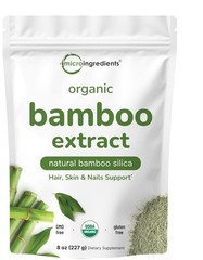 Micro Ingredients Organic Bamboo Extract Powder 8Oz 378 Servings Bamboo Plant