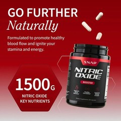 Snap Supplements Nitric Oxide Supplement w/L-Arginine to Supports Energy