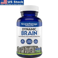 Brain Dynamic 60 Capsules Focus Memory Clarity Daily Nootropic Supplement