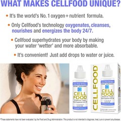 Cellfood Oxygen Boost – 1 fl oz, 2 Pack – Liquid Oxygen Supplement for Lympha…