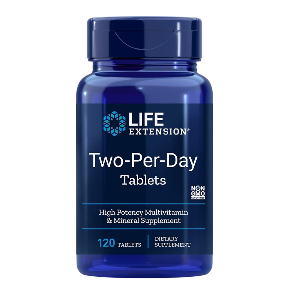 Life Extension Two-Per-Day Multivitamin & Mineral, 120 Tablets