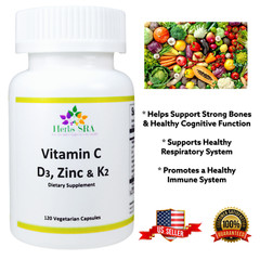 VITAMINS AND ZINC TO IMPROVE IMMUNE SYSTEM,120 capsules, Easy to Swallow, inmune
