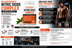 1 Bottle Nitric Oxide Complex 3500mg L-Arginine AAKG Muscle Pump Growth Pills