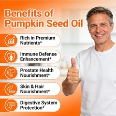 Pumpkin Seed Oil & Saw Palmetto 3500mg (3-Pack) | Prostate & Hair Care (120s)