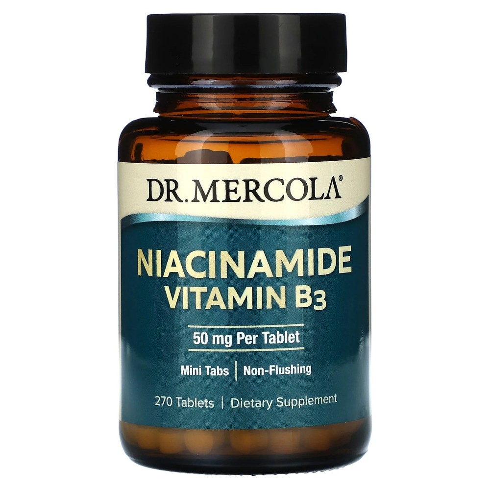 2 X Dr. Mercola, Niacinamide Vitamin B3 , 50 mg , 270 Tablets