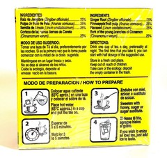Tea CHUPA Panza, Based ONGINGER Root, PINNEAPPLE, 30 Count (Pack of 1)