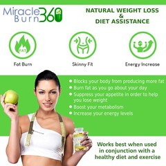 Miracle Burn 360 Weight Loss Supplement Pills – Decreases appetite and fat FAST