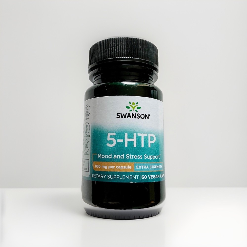 Swanson Extra Strength 5-HTP 100 mg 60 Capsules Mood, Stress Support
