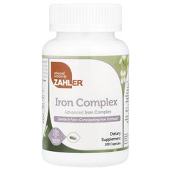 Zahler Iron Complex Advanced Iron Complex 100 Capsules GMP Quality Assured,