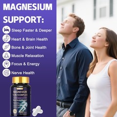 2-Pack Magnesium 12 Complex – Advanced Magnesium Blend for Daily Wellness-120 ct