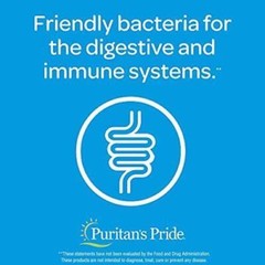 Puritan’s Pride Probiotic Supplement, Acidophilus, 250 Count (Pack of 1)