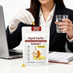 3 package Elare Aged Garlic Extract, 300 Softgels, 7500mg Odorless | Heart & …
