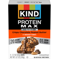 (6 pack) KIND, Gluten Free, Protein MAX, Crispy Chocolate Peanut Butter 20g