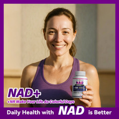 NAD+ 1,119mg Per Serving, 8-in-1 Complex Anti-Aging 120 Veggie Capsules