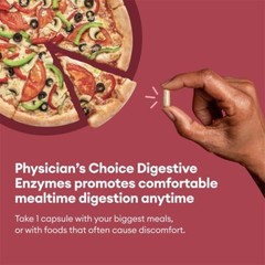 Physician’s CHOICE Digestive Enzymes – Multi Enzymes, Organic Prebiotics – 60 CT