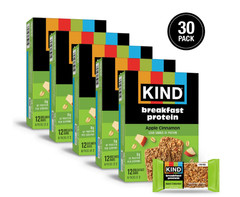 KIND Apple Cinnamon Breakfast Protein Bars Gluten Free 5 Pack 6 Count