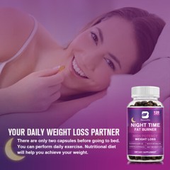 Night Time Fat Burner Supplement For Fat Burn Weight Loss Appetite Suppressant