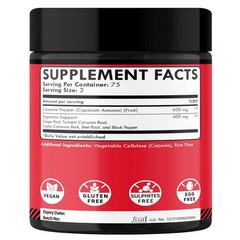 Cayenne Pepper Capsules with Ginger Root Beet Root and Black Pepper Supplements