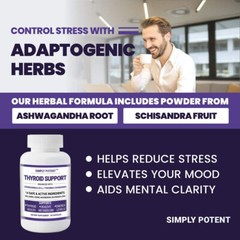 Thyroid Support Supplement, Weight Loss Complex with Iodine, 14 Vitamins & Herbs