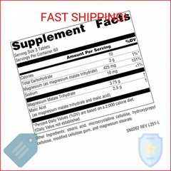 Source Naturals Magnesium Malate – 3750mg Per Serving – Essential Magnesium Mali