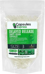 XPRS Nutra Size 3 Delayed Release Empty Vegan Capsules Pills Vegetable DIY