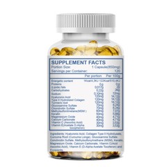 480Capsules Hyaluronic Acid Complex Capsules 850mg – Reduce Wrinkles Anti Aging