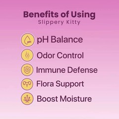 Kitty Queen Slippery Kitty – Feminine Probiotic + Moisture Gummies++