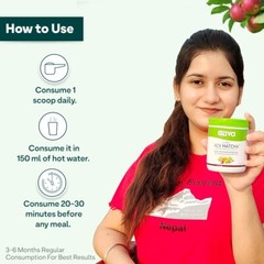 OZiva Plant Based ACV Matcha For Weight Management, Metabolism & Gut 50 Grams