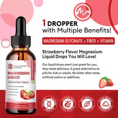 Magnesium Complex Liquid Drops, Magnesium Glycinate with Oxide, Taurate and Citr