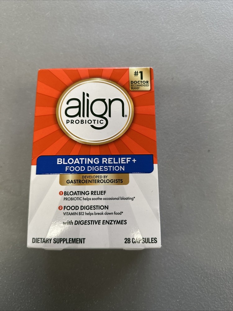 Align Probiotic Bloating Relief Food Digestion 28 Caps Exp 6/2026