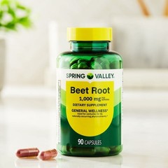 (2 pack) Spring Valley Beet Root Dietary Supplement, 1000 mg, 90 Count