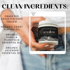 Amallow 100% Grass Fed Beef Tallow for Skin Care Scented Variety Bundle – Fac…