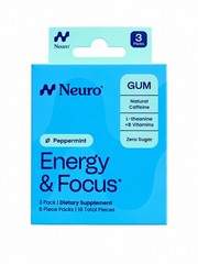 Neuro Gum Refresh Your Mind & Body Spearmint 18 Pieces | Energy Focus Nootropic