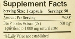 Propolis-Raw Unprocessed 1000mg Y.S. Organic Bee Farms 90 Caps