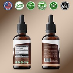 Lions Mane Mushroom Extract Organic Non Gmo Tincture Liquid Herbal Drops 6 Fl Oz