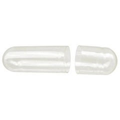 Size 00 Empty Capsules 1000 Count Gelatin Separated Clear for DIY Filling