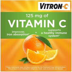 Vitron-C High Potency Iron Supplement with Vitamin C, 60 Count
