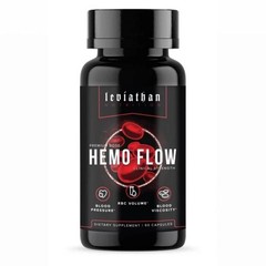 3pcs Leviathan Nutrition Hemo Flow Supplement with Nattokinase for Nitric Oxide