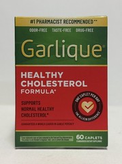 Garlique Cholesterol’s Natural Enemy Caplets – 60 Count Exp 06/2027+