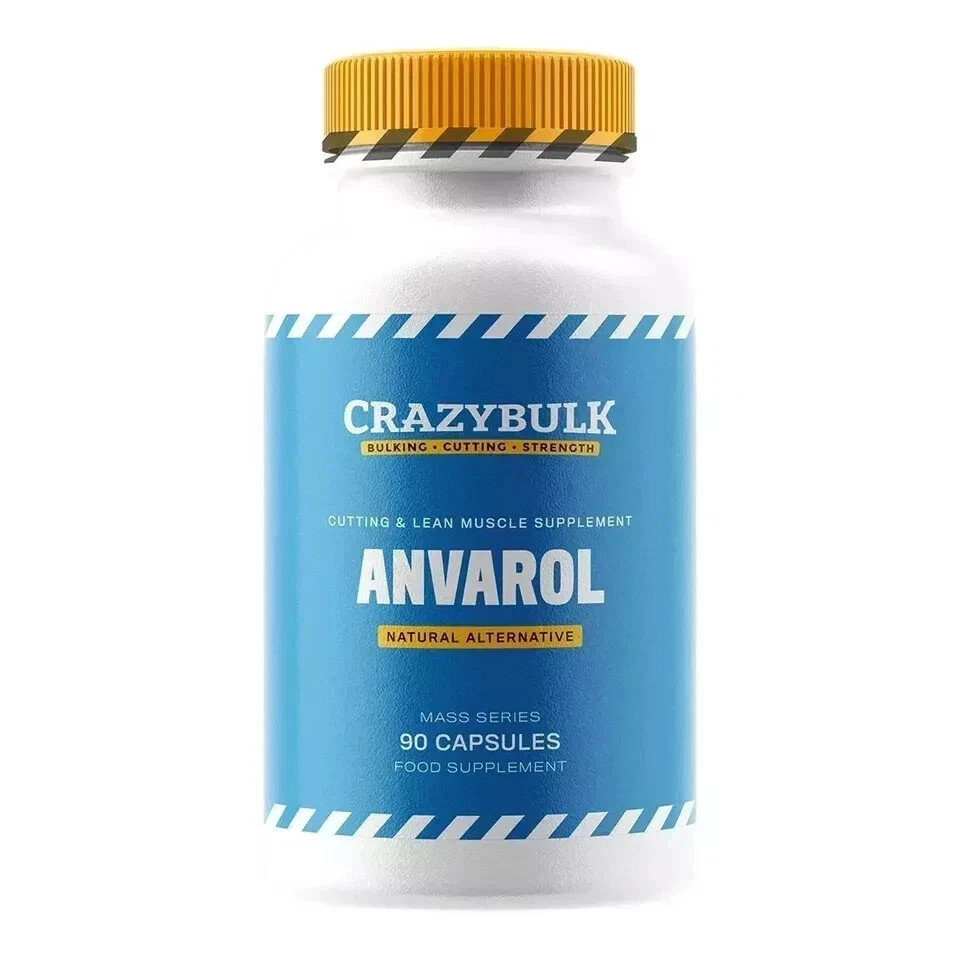 CrazyBulk ANVAROL for Cutting & Lean Muscle Supplement – 90 Capsules, FREE SHIP