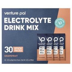 2 X Venture Pal, Electrolyte Drink Mix, Grapefruit, 30 Stick Packs, 0.21 oz (6 g