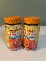 (2) Emergency-C Zero Sugar Immune Support Adult Gummies 36 Count – Exp 12/2025