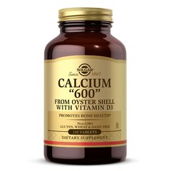 Solgar Calcium “600” from Oyster Shell with Vitamin D3 120 Tablets