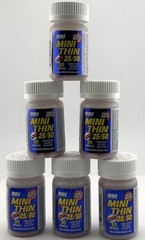 (6) 30ct BOTTLES MINI THIN 25/50 EF ENERGY BOOSTER (30 x6 Bottles) = 180 PILLS