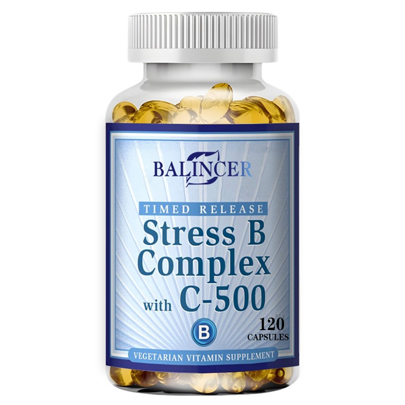 Vitamin B Complex High Strength B1 B2 B6 B5 B12 Biotin and Folic Acid 120 Caps