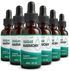 (6 Pack) Sugar Harmony Drops, SugarHarmony Maximum Strength Blood Support