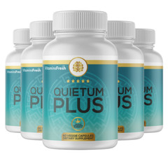 5 Bottles Quietum Plus Tinnitus Relief Supplement 60 Capsules x 5
