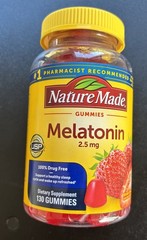 🔥 Melatonin 2.5 Mg Gummy,Drug Free Sleep Aid for Adults,130 Gummies,EXP 06/27🔥