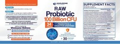 Shelf Stable Organic Probiotics – 100 Billion CFU for Optimal Health Support